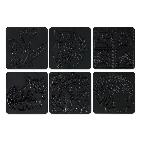 Cedar Canyon Rubbing Plates - Set of 6, Forest and Friends {1}