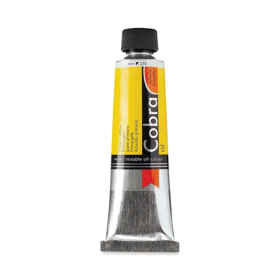 Cobra Artist Water Mixable Oil Paint - Primary Yellow, 150 ml tube {1}