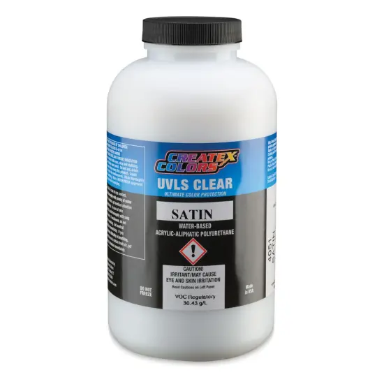 Createx UVLS Clear Top Coat - Satin, 32 oz {1}
