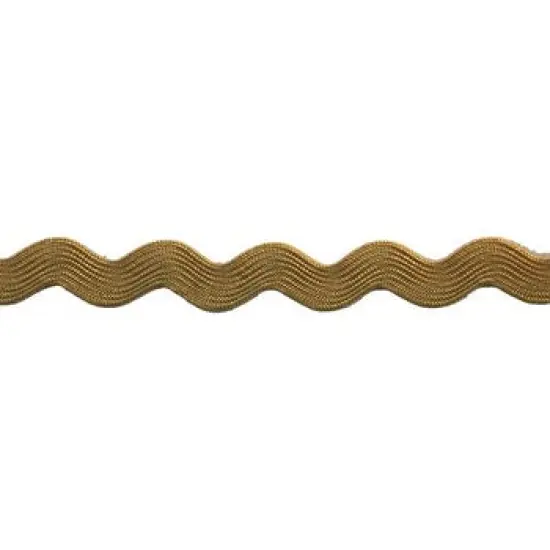 Belagio Medium Ric Rac Trim, 0.75" Wide, 25-Yard Bolt, Gold {1}