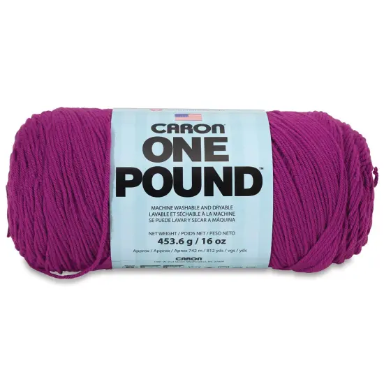 Caron One Pound Acrylic Yarn - 1 lb, 4-Ply, Purple {1}