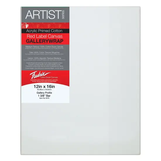 Fredrix Profile Cotton Canvas - 12" x 16", Gallerywrap {2}