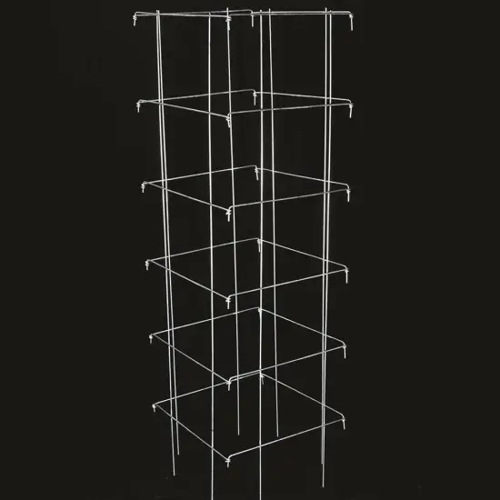 Tomato and Plant Vine Support Cages Square Steel 4 Feet High Set of 2 {6}