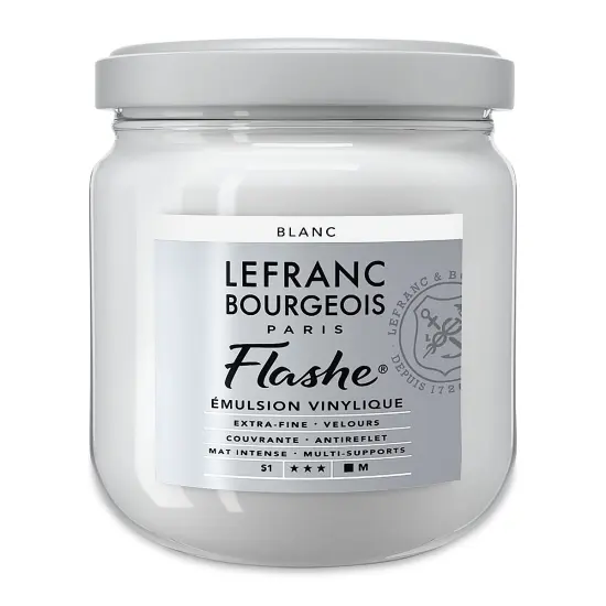 Lefranc & Bourgeois Flashe Vinyl Paint - White, 400 ml jar {1}