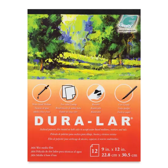 Grafix Wet Media Film Pad - 9" x 12", 12 Sheets {2}