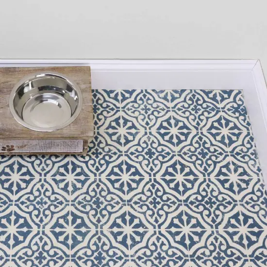 Bohemian Tile Floor and Patio Stencil {3}