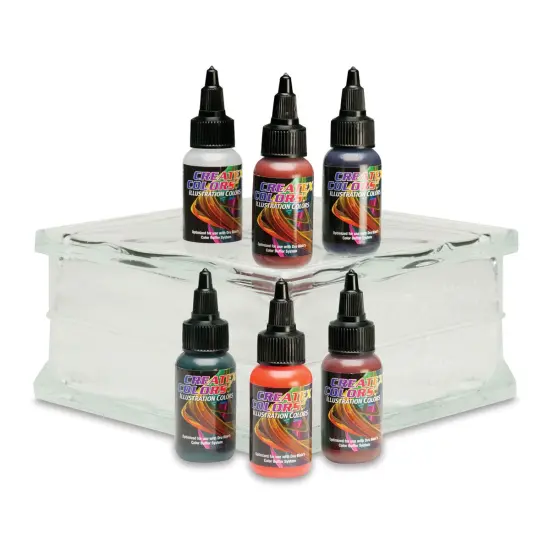 Createx Illustration Colors - Secondary Colors, Set of 6, 1 oz {1}