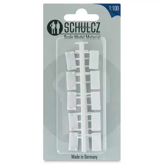 Schulcz Scale Model Furniture - Rectangular Tables, Pkg of 10, 1:100, 1/8" {1}