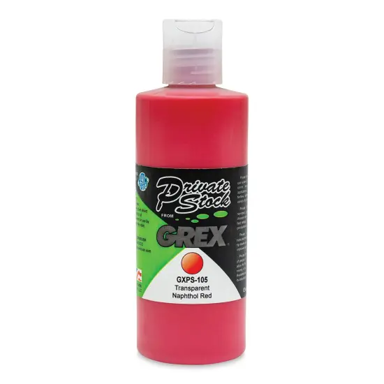 Grex Private Stock Airbrush Colors - Transparent Red Napthol, 4 oz {1}