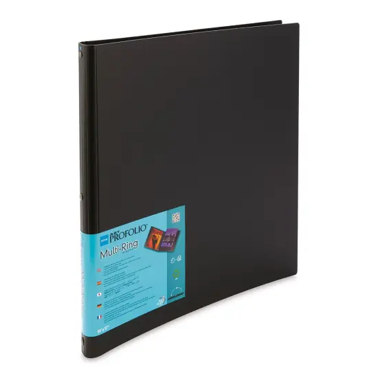 Itoya Art Profolio Multi-Ring Binder - 14" x 17", Black, Portrait {1}