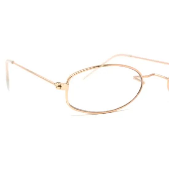 Old Man Costume Glasses - Gold Oval Granny Dress Up Eyeglasses - 1 Pair {6}
