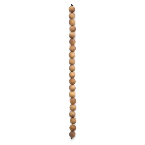John Bead Aromatic Wooden Beads - Sandalwood, 10 mm, 8" length {1}