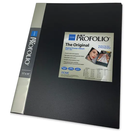 Itoya Original Art Profolio - 14" x 11", Black, Portrait, 24 Pages {1}
