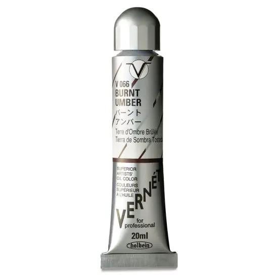 Holbein Vern&eacute;t Superior Artists' Oil Color - Burnt Umber, 20 ml tube {1}