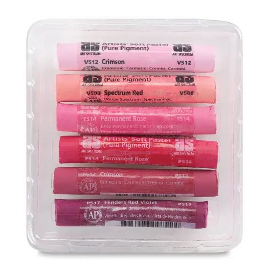 Art Spectrum Pastel 6ix Pack Set - Red Wine & Rose, Set of 6 {1}