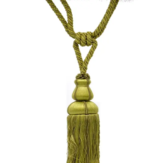 Belagio Single Tassel Tie-Back, 10" Long Tassel, Colors Collection, Moss {1}
