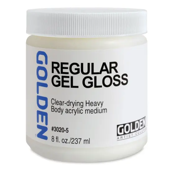 Golden Acrylic Medium, Gloss-Regular Gel, 8 oz jar {2}