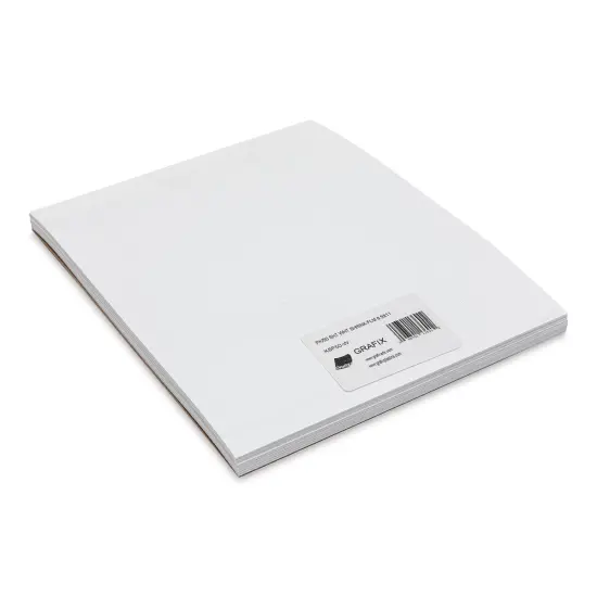 Grafix Shrink Film - 8.5" x 11", Shrink Film, White, 50 Sheets {1}