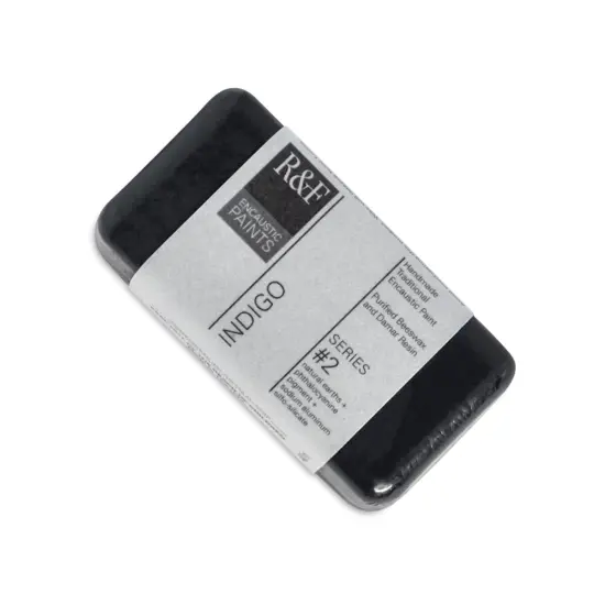 R&F Encaustic Paint Block - Indigo, 40 ml block {1}