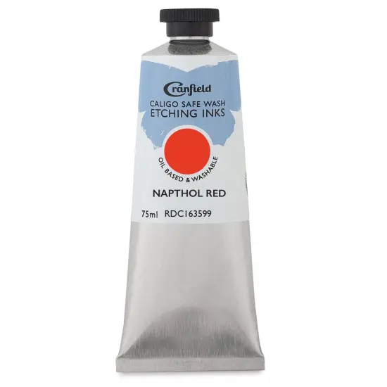 Cranfield Caligo Safe Wash Etching Ink - Napthol Red, 75 ml Tube {1}