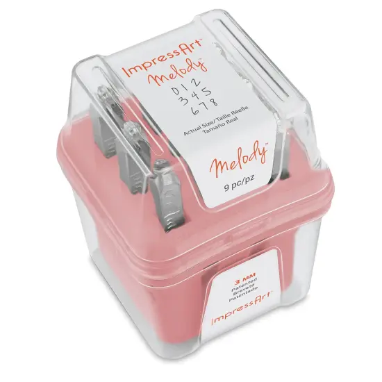 ImpressArt Letter and Number Stamp Set - Melody, Numbers, Set of 9 {1}