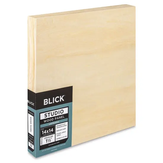 Blick Studio Artists' Wood Panels - Gallery Cradle, 14" x 14", 1-1/2" Cradle {1}