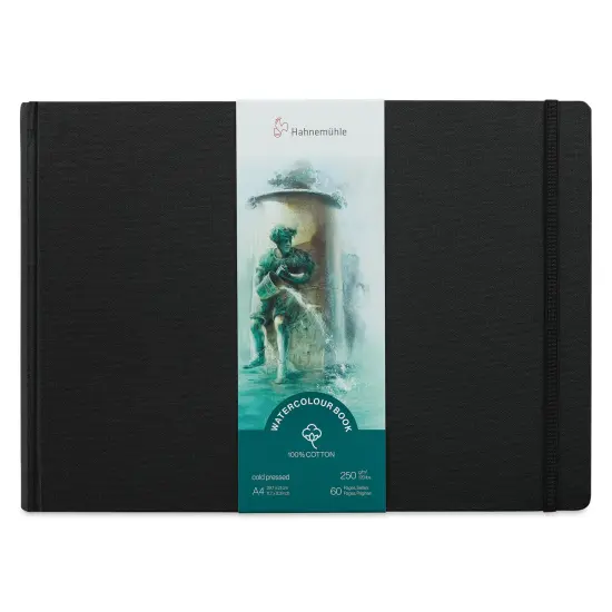 Hahnem&uuml;hle Watercolor Book - 11.7" x 8.3", A4, 60 Pages, Landscape {1}