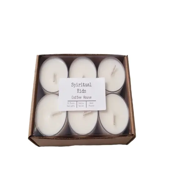 Coffee House Natural Soy Wax Tealights 12 Count Hand Poured with Fragrant/Essential Oils! {1}