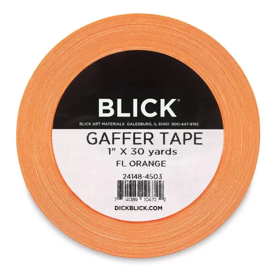 Blick Gaffers Tape - 1" x 30 yds, Fluorescent Orange {1}