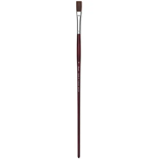 Utrecht Tuscan Synthetic Flat - Size 4, Long Handle {1}