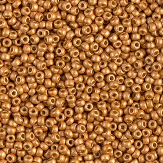 Miyuki 11 Round Seed Bead, 11-4203F, Duracoat Galvanized Matte Yellow Gold, 13 grams {1}
