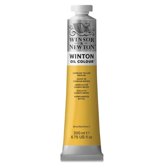 Winsor & Newton Winton Oil Color - Cadmium Yellow Medium, 200 ml tube {1}