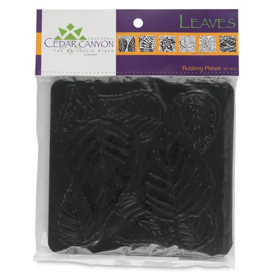 Cedar Canyon Rubbing Plates - Set of 6, Leaves {1}