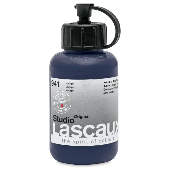 Lascaux Studio Acrylics - Indigo, 85 ml bottle {1}
