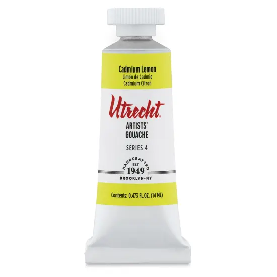 Utrecht Artists' Gouache - Cadmium Lemon, 14 ml tube {1}