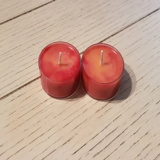 Blood Orange Natural Soy Wax Tealights 6 Count Hand Poured with Fragrant/Essential Oils! {2}