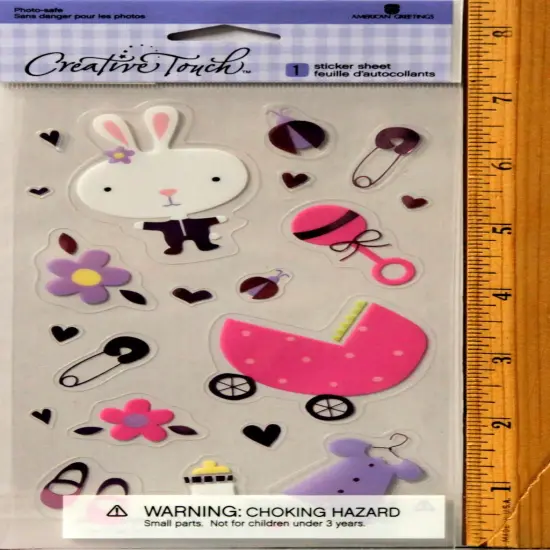 Creative Touch Baby Girl Clear Stickers {1}