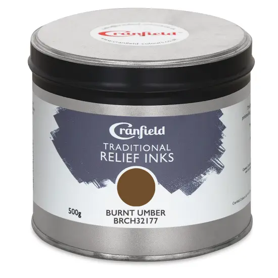 Cranfield Traditional Relief Ink - Burnt Umber, 500 g {1}