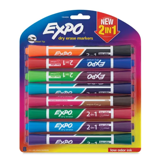 Expo 2-in-1 Dry Erase Markers - Set of 8 {2}