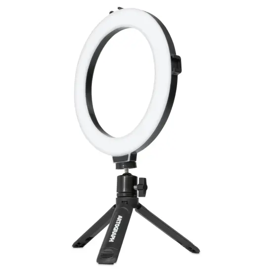 Artograph Mini Ring Light with Desk Stand - 8" Diameter {1}