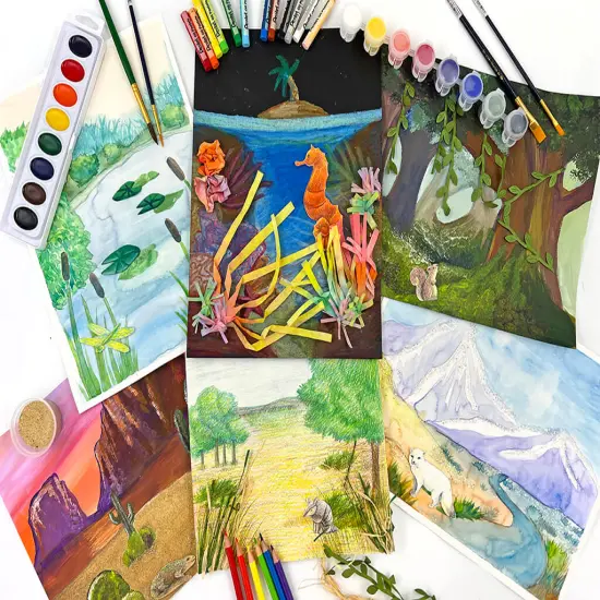 Homeschool Art B - Environmental Biomes {1}