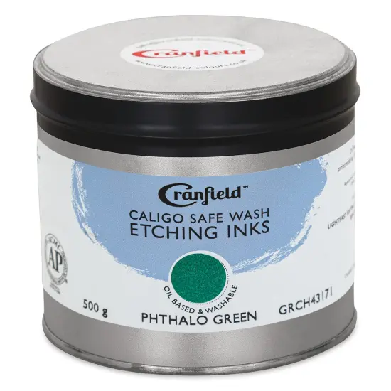 Cranfield Caligo Safe Wash Etching Ink - Phthalo Green, 500 g Can {1}