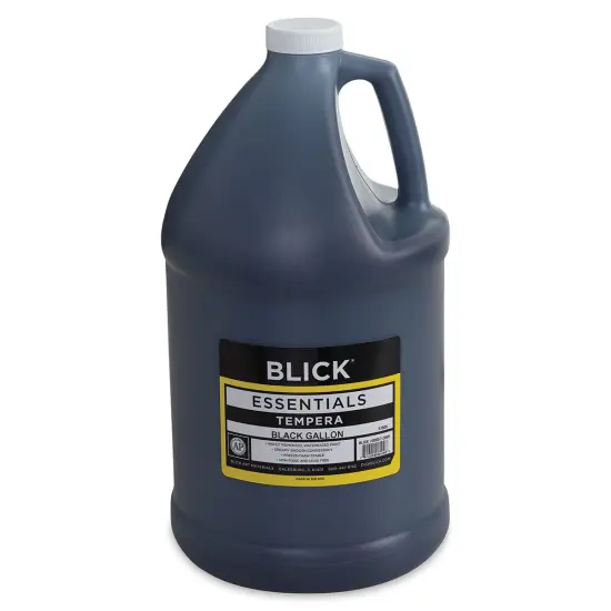 Blick Essentials Tempera - Black, Gallon {1}