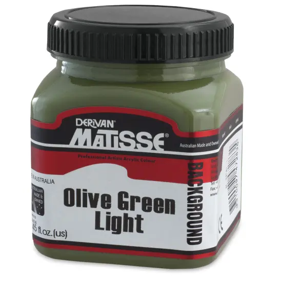 Matisse Background Colors Acrylic Paint - Olive Green Light, 250 ml {1}