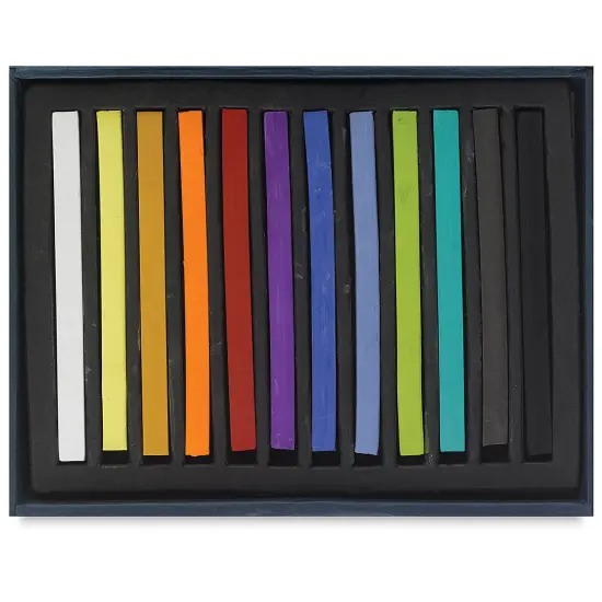 Richeson Semi-Hard Square Pastels - Set of 12 {2}
