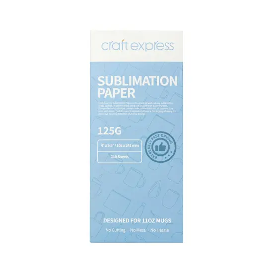 Craft Express 110 Pack Sublimation Transfer Paper {2}