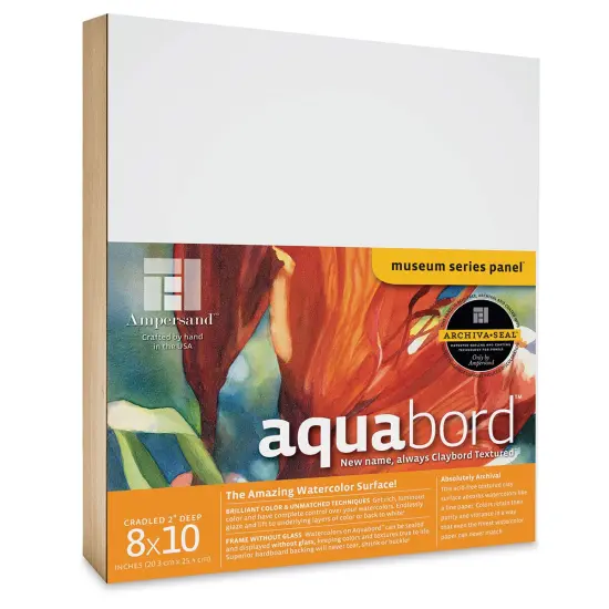 Ampersand Aquabord Panel - 8" x 10", 2" Deep Cradled {1}