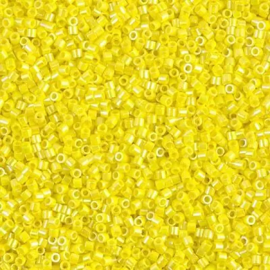 Miyuki Delica Bead 15/0, DBS0160, Opaque Yellow AB {1}