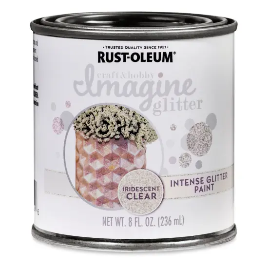 Rust-Oleum Imagine Intense Glitter Paint - Iridescent, 8 oz {1}