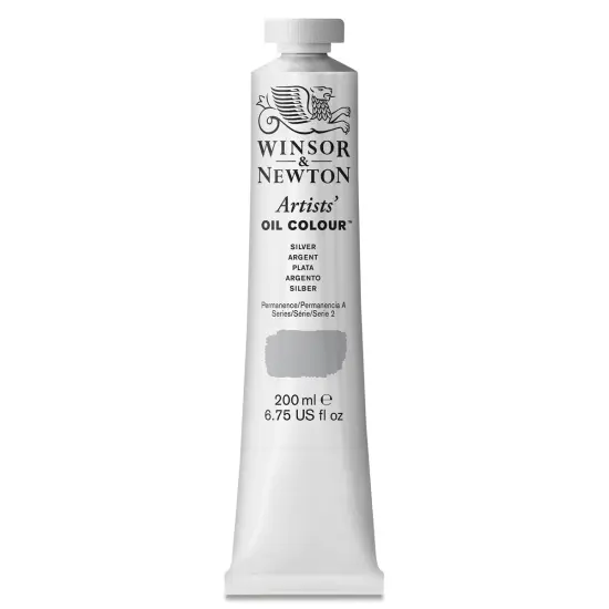 Winsor & Newton Artists' Oil Color - Silver, 200 ml tube {1}